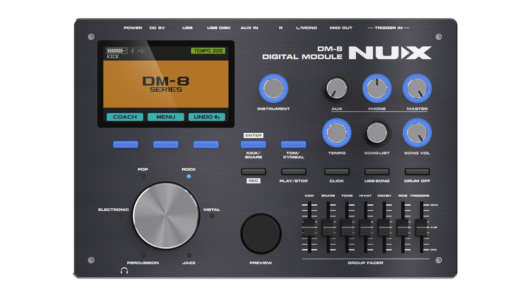 Nux DM8, Đẳng Cấp Trống Điện Hybrid Chuyên Nghiệp