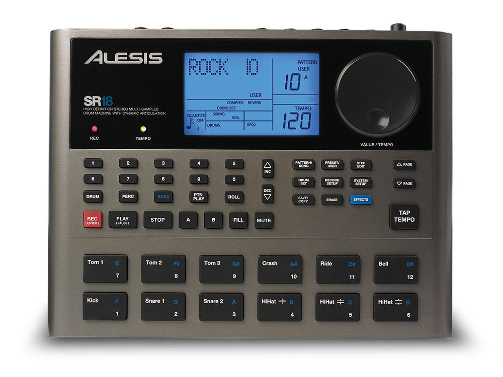 Alesis SR18, Drum Machine Linh Hoạt Với Âm Thanh Chân Thực