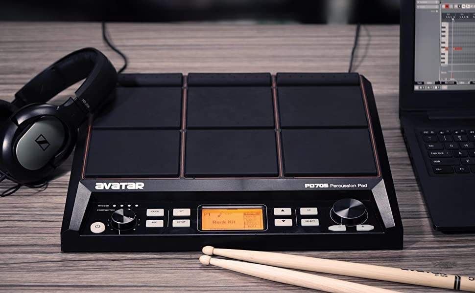 HXW Avatar PD705, Pad Gõ Điện 9 Mặt Linh Hoạt Cho Biểu Diễn & Sáng Tạo